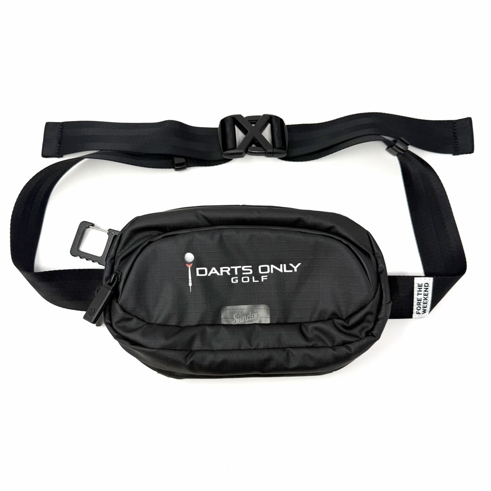 Sunday Golf Ranger Sling Bag Belt Bag Waist Fanny Pack Darts Only Logo Black NEW